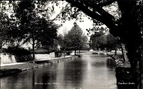 Ak Bourton on the Water Gloucestershire England, Kanal