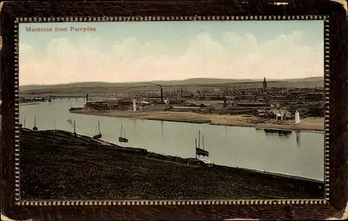 Ak Montrose Schottland, Panorama von Ferryden