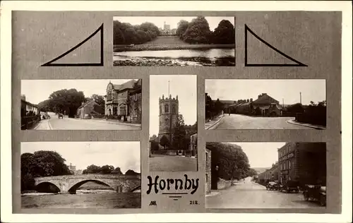 Ak Hornby Lancashire England, Hornby Castle, Bridge