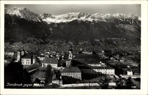 Ak Innsbruck in Tirol, Blick über den Ort nach Norden