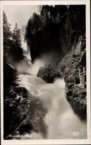 Ak Bad Gastein Badgastein in Salzburg, Wasserfall