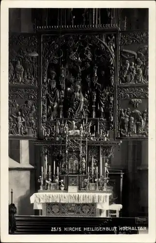 Ak Heiligenblut am Großglockner in Kärnten, Kirche, Hochaltar