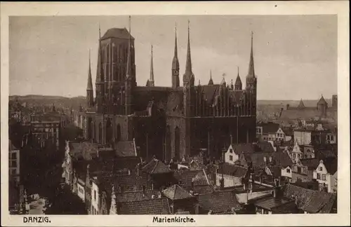Ak Gdańsk Danzig, Marienkirche