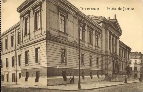 Ak Charleroi Wallonia Hennegau, Palais de Justice