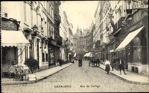 Ak Charleroi Wallonia Hennegau, Rue du Collège