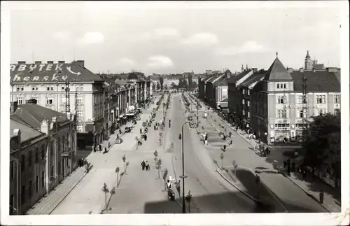 Ak Hradec Králové Königgrätz Stadt, Bismarckstraße, Bismarckova Trida