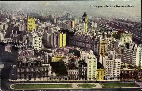 Ak Buenos Aires Argentinien, Panoramablick