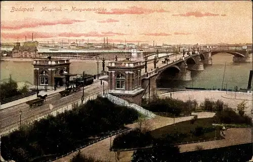 Ak Budapest Ungarn, Margaretenbrücke