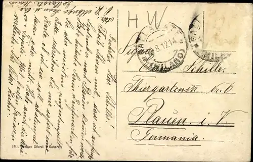 Ak Gallarate Lombardia, Panorama, Flieger