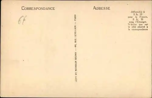Ak Coucy le Château Aisne, Nach dem Krieg, Gesamtansicht