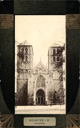 Passepartout Ak Münster in Westfalen, Domportal