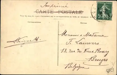 Ak Dijon Côte d'Or, Place d'Armes, Rathaus