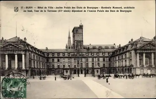 Ak Dijon Côte d'Or, Rathaus, ehemaliger Palast der Staaten von Burgund