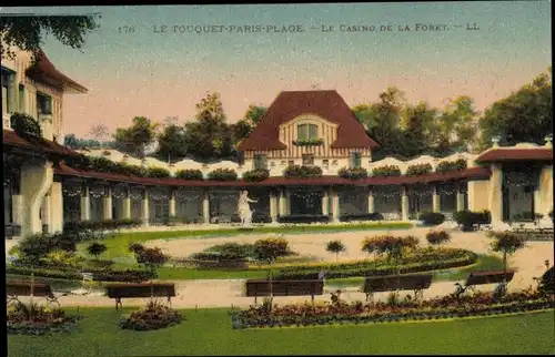 Ak Le Touquet Paris Plage Pas de Calais, Das Casino de la Foret