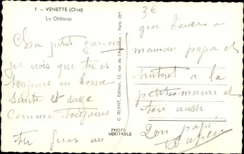 Ak Venette Oise, Le Chateau