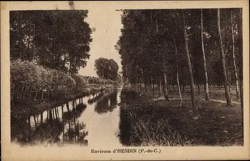 Ak Hesdin Pas de Calais, Waldpartie