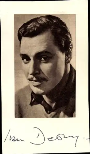 Foto Autogramm Schauspieler Ivan Desny