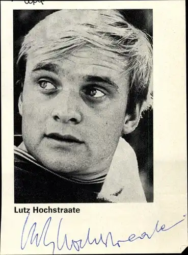 Foto Autogramm Schauspieler Lutz Hochstraate