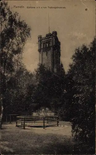Ak Hameln an der Weser Niedersachsen, Klütturm, Festungsbrunnen