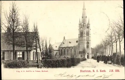 Ak Blaricum Nordholland Niederlande, Blick zur Kirche