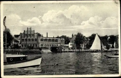 Ak Schleswig an der Schlei, Schleihalle