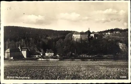 Ak Frankenberg in Sachsen, Schloss Sachsenburg