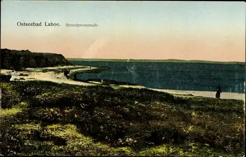 Ak Ostseebad Laboe, Strandpromenade