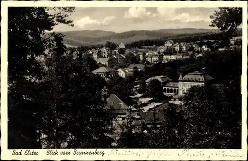 Ak Bad Elster im Vogtland, Blick vom Brunnenberg