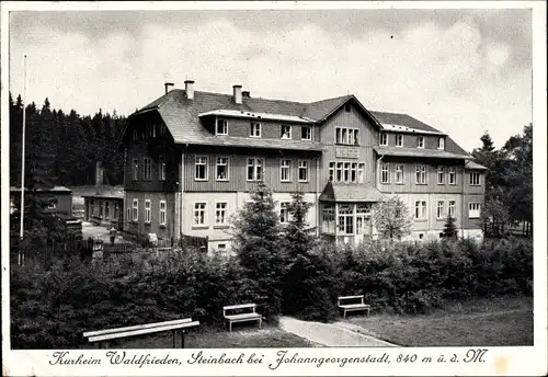 Ak Steinbach Johanngeorgenstadt im Erzgebirge, Kurheim Waldfrieden