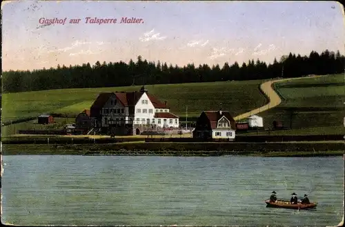 Ak Malter Dippoldiswalde, Talsperre Malter