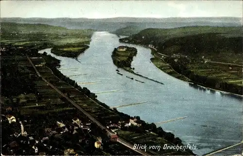 Ak Königswinter am Rhein, Blick vom Drachenfels