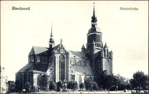 Ak Stralsund in Vorpommern, Marienkirche