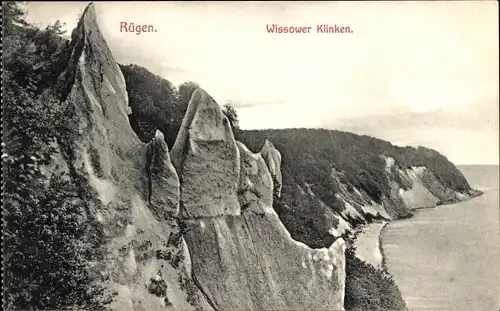 Ak Sassnitz auf Rügen, Wissower Klinken
