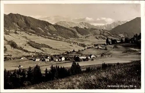 Ak Faistenoy Oy Mittelberg im Allgäu, Panorama, Hindelanger Berge