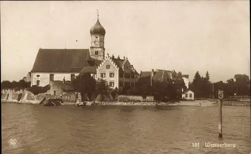 Ak Wasserburg am Bodensee Schwaben, Kirche