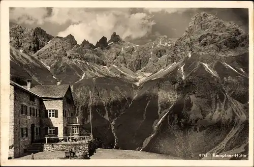 Ak Oberstdorf im Oberallgäu, Kemptner Hütte, Allgäuer Alpen, Krottenspitzen, Öfnersputze, Muttler