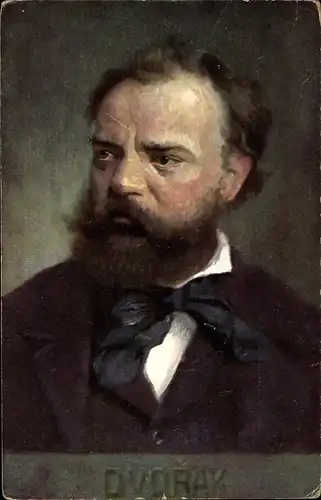 Ak Komponist Antonín Dvořák, Portrait