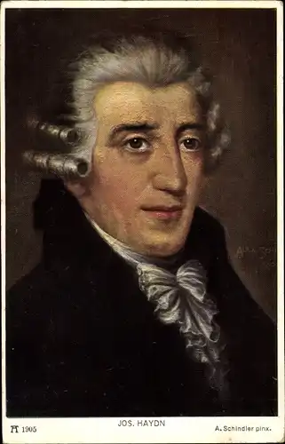 Künstler Ak Schindler, A., Komponist Joseph Haydn, Wiener Klassik, Portrait