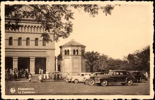 Ak Lubumbashi Elisabethville DR Kongo Zaire, Kathedrale