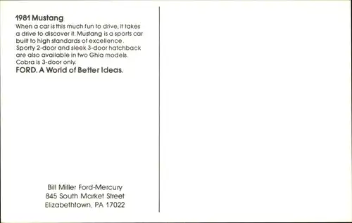 Ak Auto, Ford, 1981 Mustang