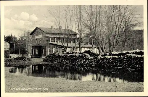 Ak Leinemühle im Harz, Kurhaus, Außenansicht