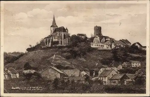 Ak Reifferscheid Hellenthal in der Eifel, Gasthof zum Wappen von Reifferscheid, Kirche, Ort