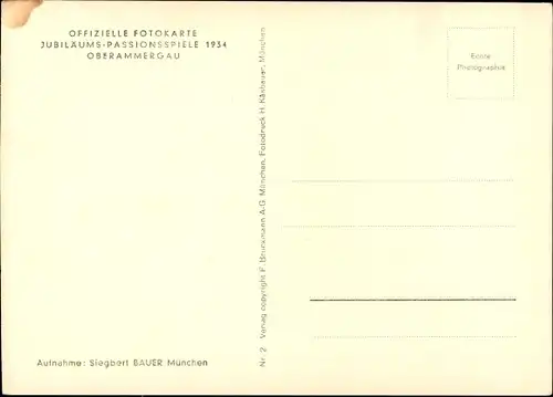 Ak Passionsspiele 1954 in Oberammergau, Schauspieler Alois Lang, Autogramm