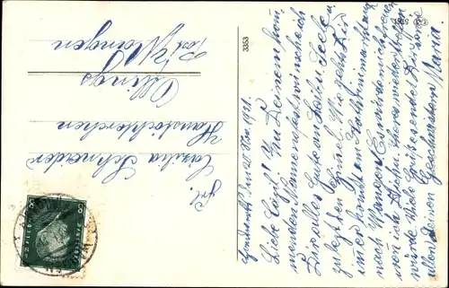 Ak Glückwunsch Namenstag, Kind, Blumenstrauß, Glücksklee