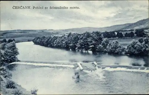 Ak Čerčany Tschertschan Mittelböhmen, Wehr, Fluss