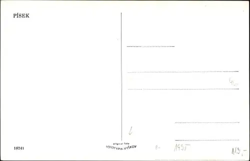 Ak Písek Pisek Südböhmen, Panorama