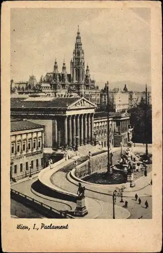 Ak Wien 1 Innere Stadt, Parlament