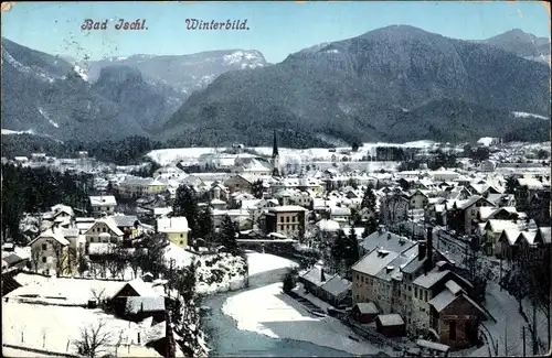 Ak Bad Ischl in Oberösterreich, Winterbild