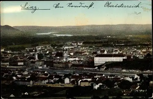 Ak Linz an der Donau Oberösterreich, Gesamtansicht