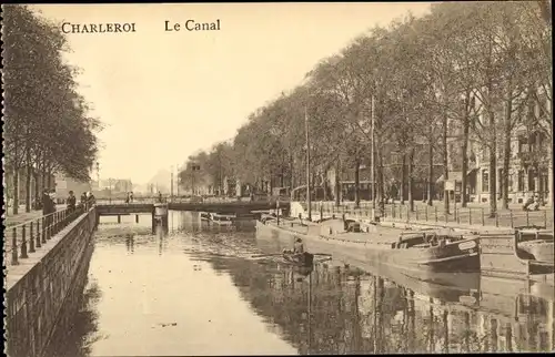 Ak Charleroi Wallonien Hennegau, Kanal